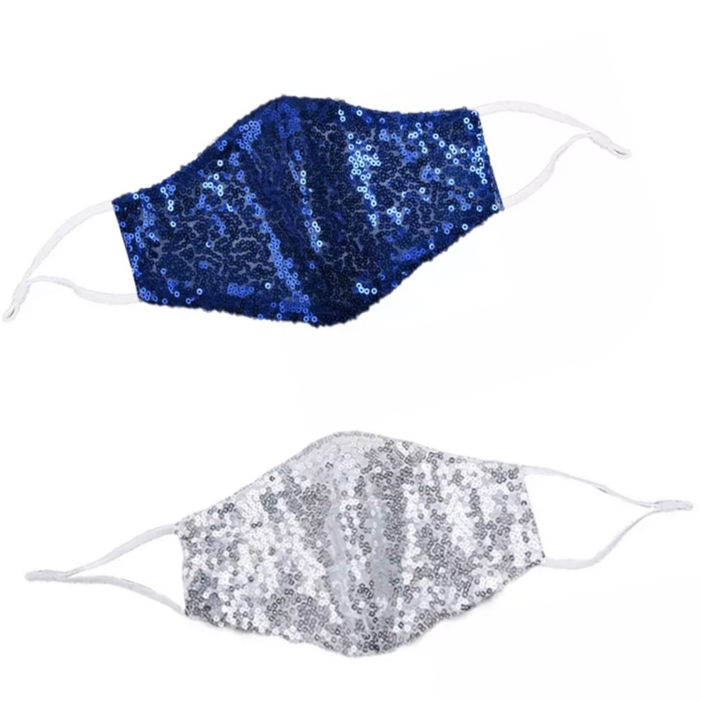 Sequin Glitter Fabric Face Mask